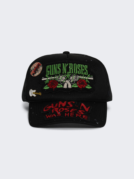 Guns N' Roses Hand Painted Patched And Pinned Hat BLACK – The Webster