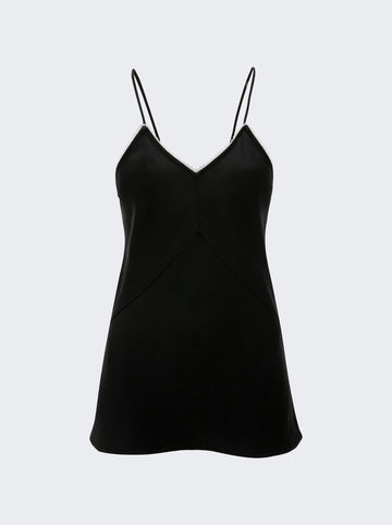 Lace Detail Cami Top BLACK