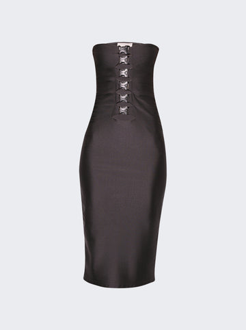 Multi Buckle Dress GREY PETRA