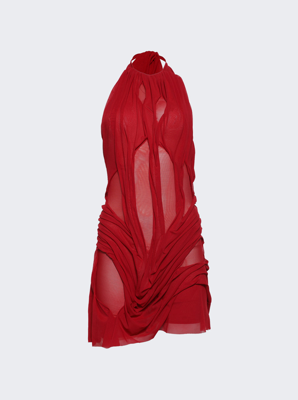 Wetlook Mini Dress_Red_01.jpg