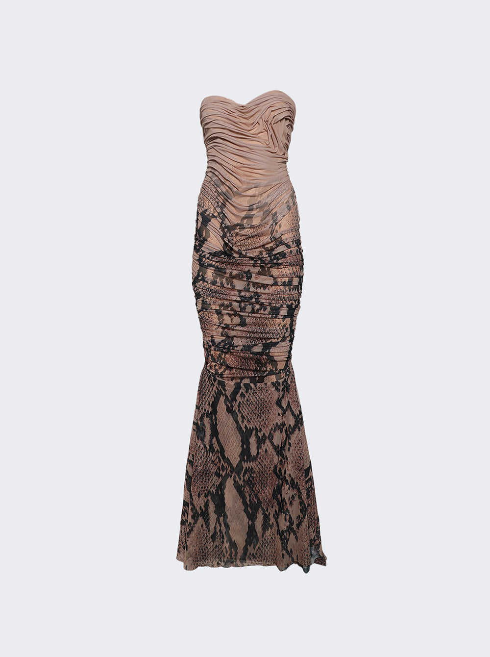 Strapless Snakeskin Wetlook Dress_Nude_01.jpg