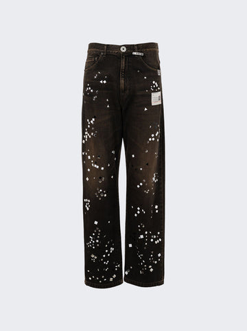 Embellished Jeans BLACK