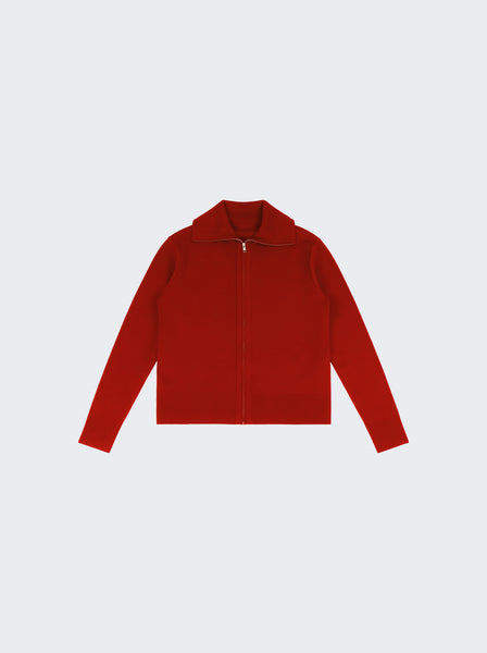 Knit Zip Up Jacket CHERRY – The Webster