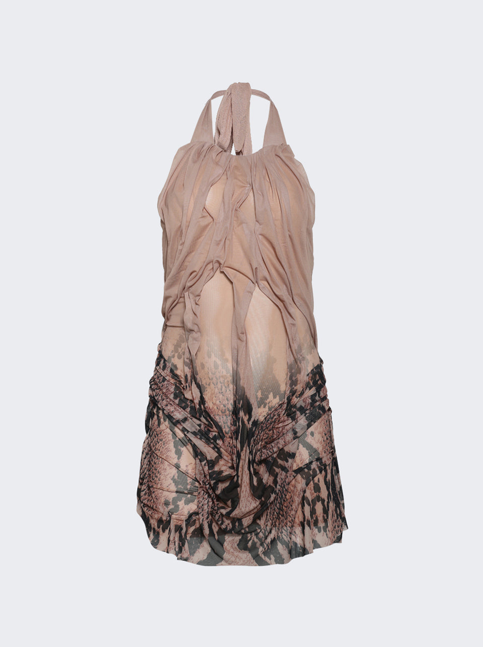 Snake Skin Wetlook Mini Dress_Nude_01.jpg