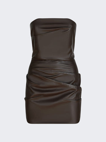 Mini Dress DARK BROWN
