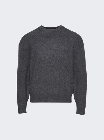 Long Sleeve Crewneck Pullover DARK GREY MELANGE