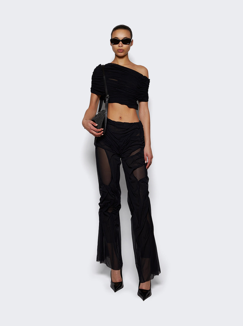 Eros One-shoulder Wetlook Top_Black_02.jpg