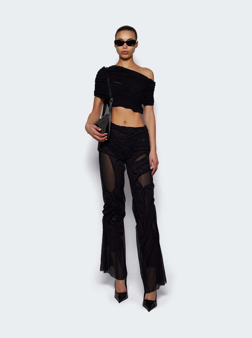 Eros One-shoulder Wetlook Top_Black_02.jpg