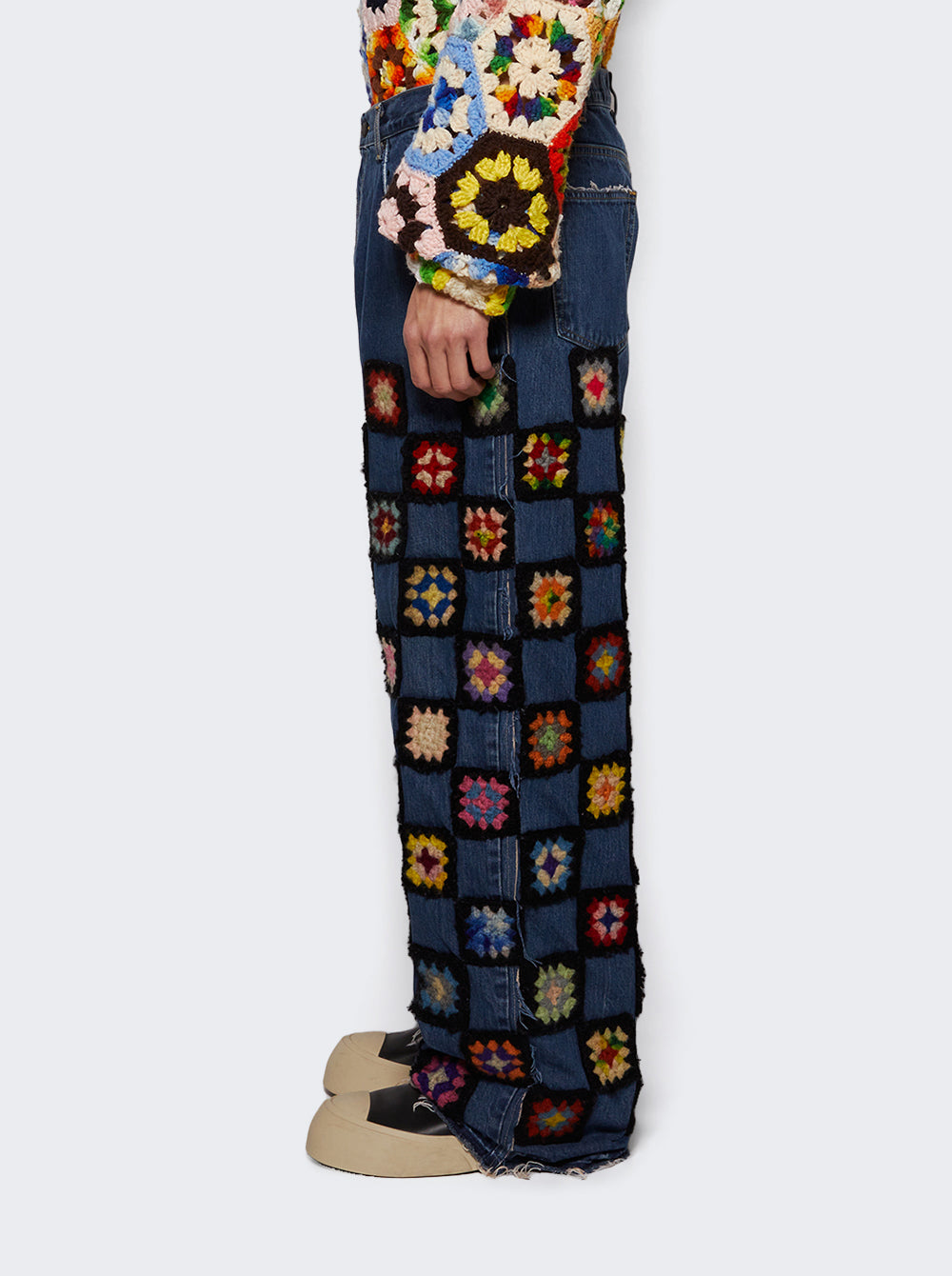 CKECHERBOARD CROCHET DENIM JEANS_Blue_04.jpg