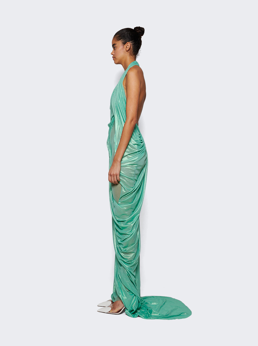Siren Wetlook Halter Neck Long Dress_Green_04.jpg