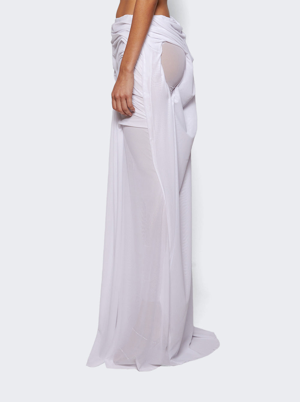 Long Wetlook Gradient Skirt_White_04.jpg