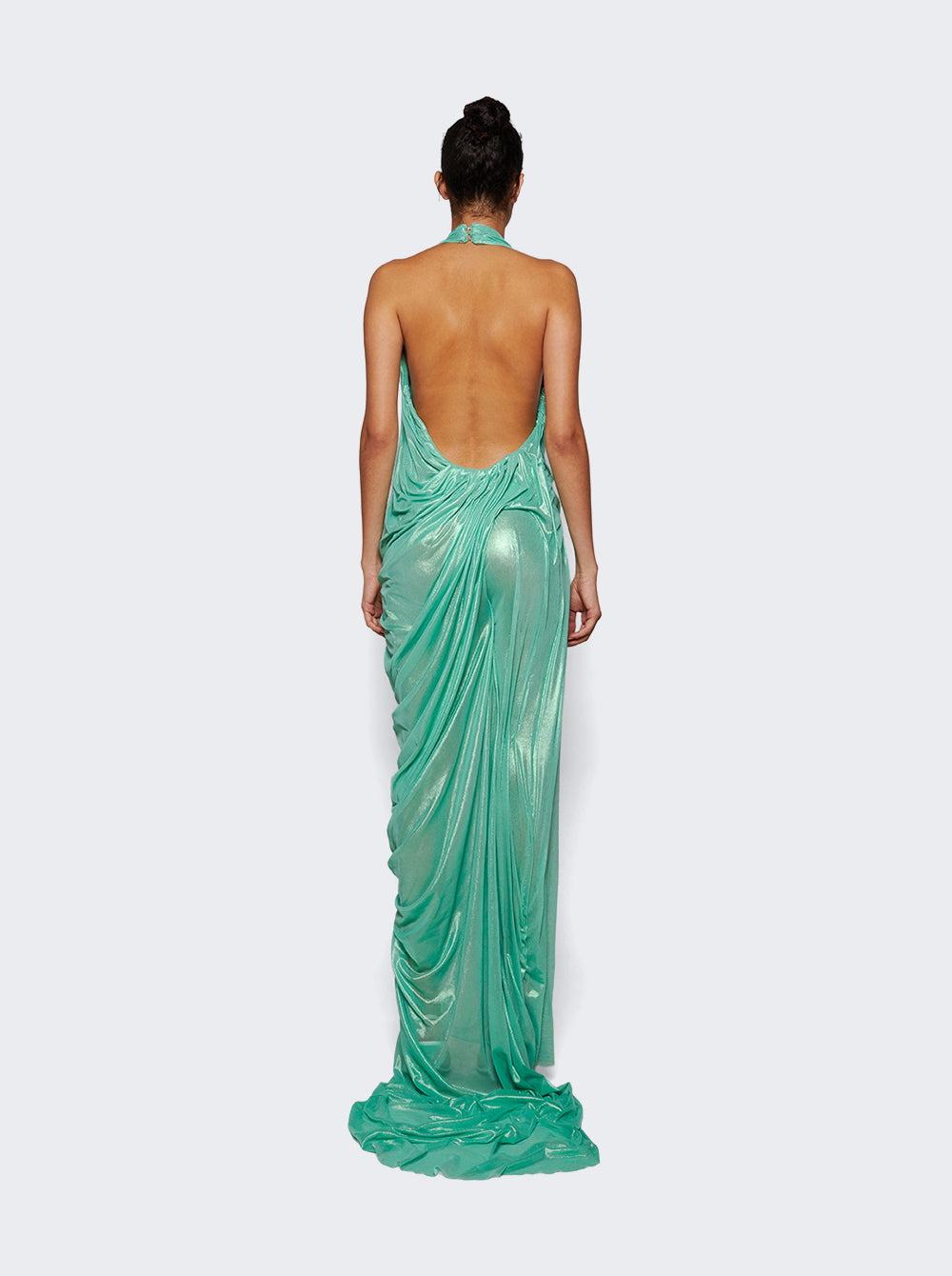 Siren Wetlook Halter Neck Long Dress_Green_05.jpg