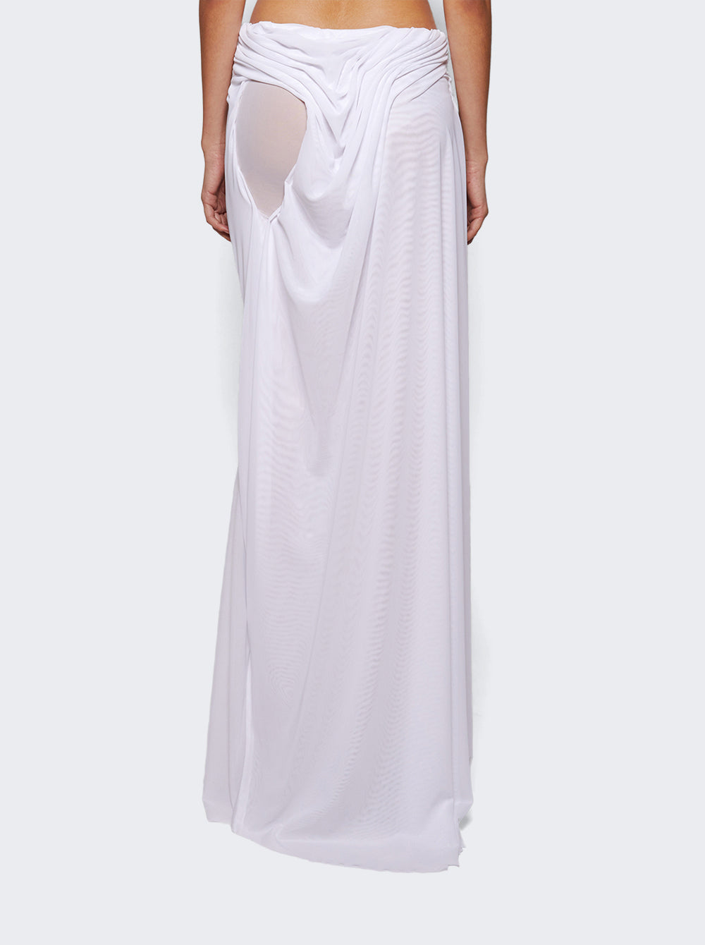 Long Wetlook Gradient Skirt_White_05.jpg