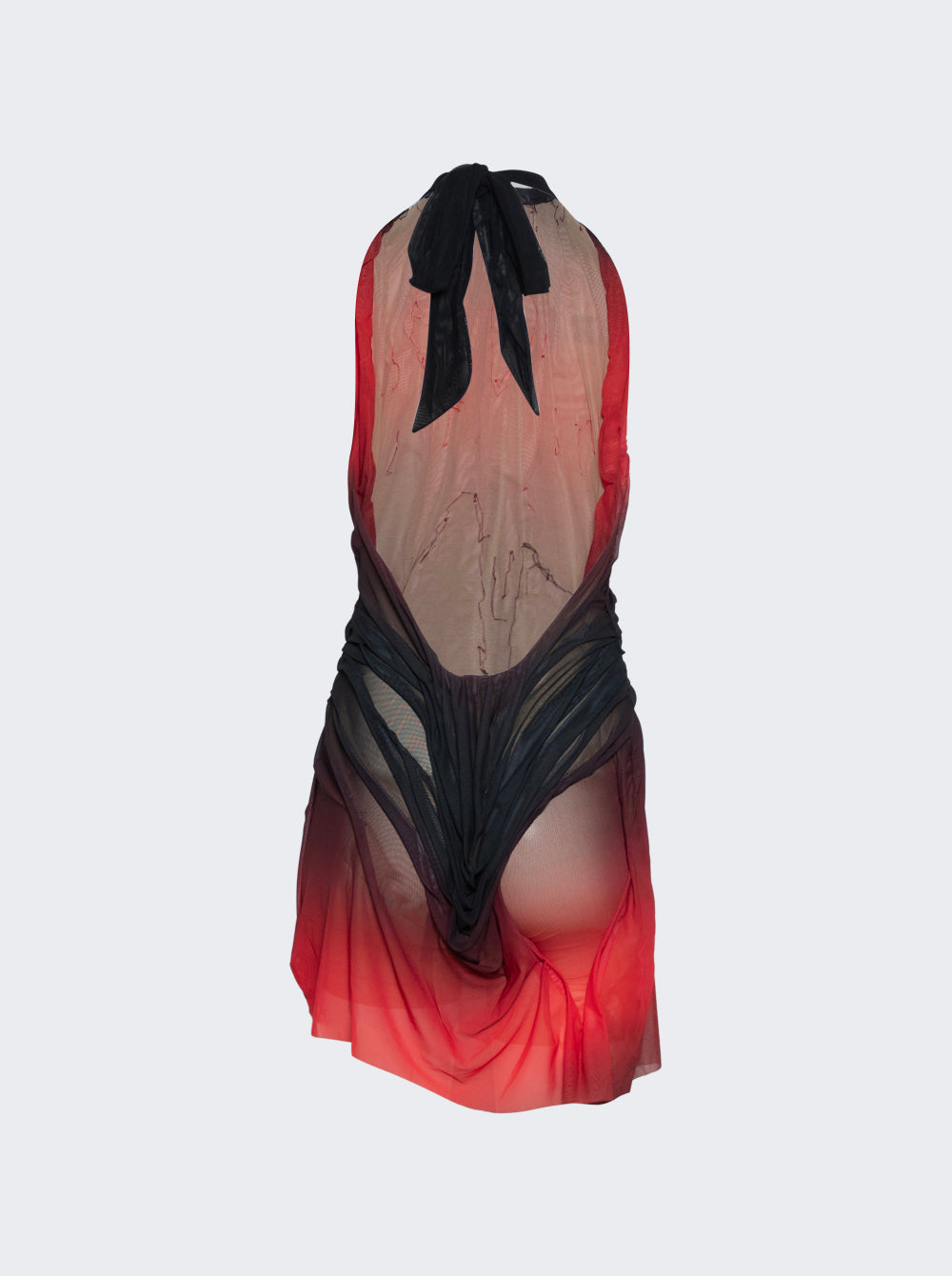 OMBRE BACKLESS WETLOOK HALTER NECK MINI DRESS_Red_06.jpg