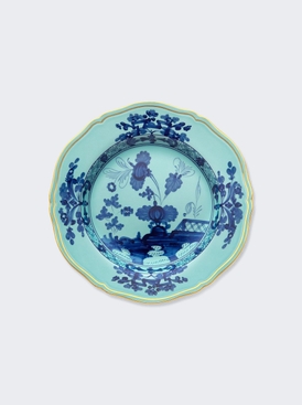 Floral Plate Iris Blue