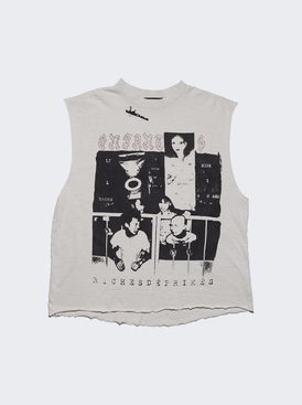 Endless Blockades Cutt Off Tee Faded White