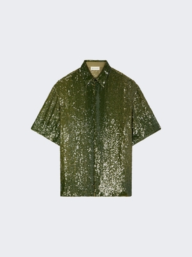 Embellished Shirt Khaki Green