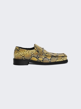Square Toe Loafer Yellow And Black
