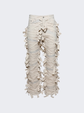Engulfed Denim Jeans Cream