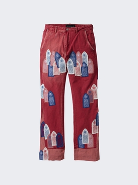 Patched Arch Carpenter Pant Crimson