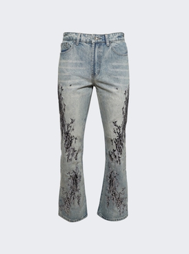 Scratched Denim Blue