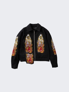Flame Glass Trucker Jacket Coal