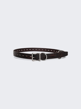 Bondage Belt Brown Crocodile Effect