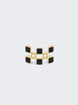 Illusion Nylon Lacquer Ring Black