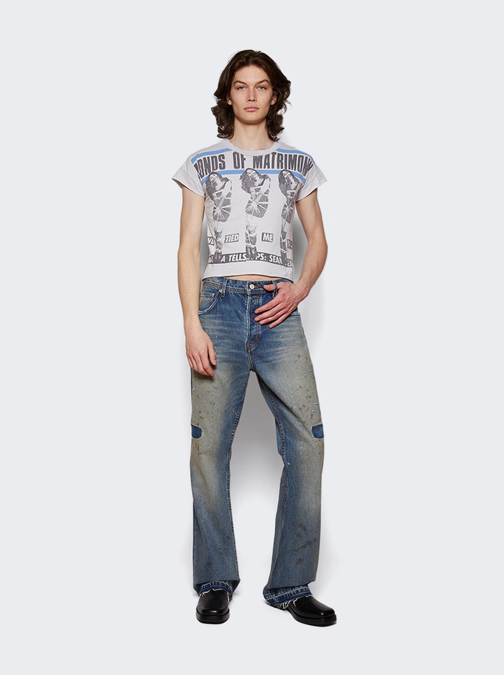 Bonds Of Matrimony Baby Tee Faded White | The Webster Bonds Of Matrimony Baby Tee Faded White | The Webster