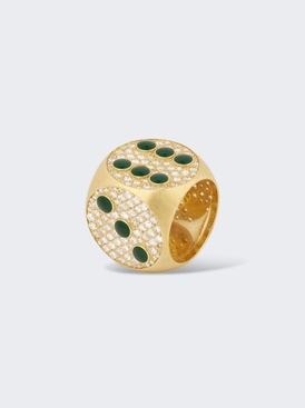 Hasard Lucky Ring Green Lacquer