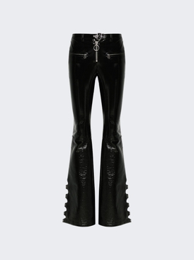 Multi-buckle Bootcut Pants Black