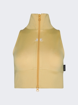 Cropped Interlock Tracksuit Vest