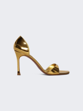 Agnese Sandal Gold Mirror Leather