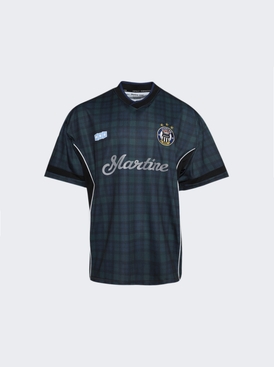 Football Shirt Black Tartan