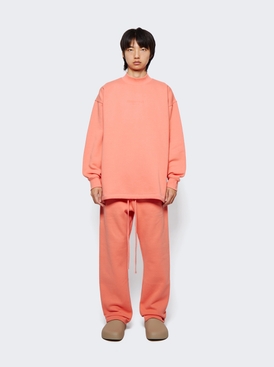 Relaxed Crewneck Sweatshirt Coral Pink secondary image