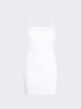 Clear Crystal Rib Mini Dress