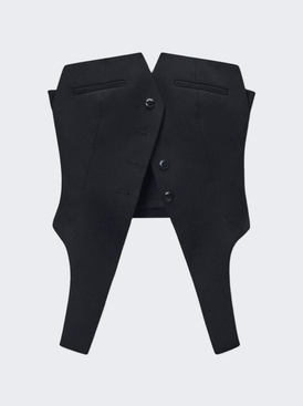 Deconstructed Vest Black