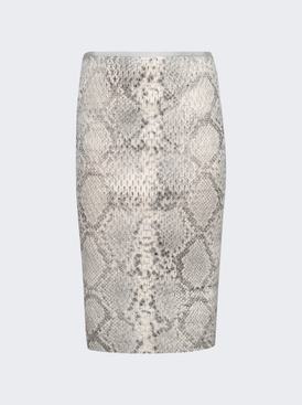 Low Rise Midi Skirt Black And White