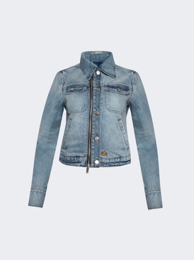 Zip Up Denim Jacket
