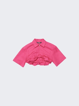 La Chemise Silpa Roll-up Cropped Shirt Pink