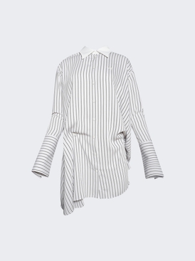 Twist Striped Shirting Dress