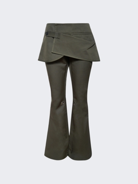 Modular Overskirt Bootcut Pants