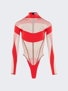 Off Shoulder Panel Bodysuit