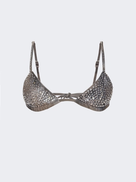 Denim Bra Top Dark Grey
