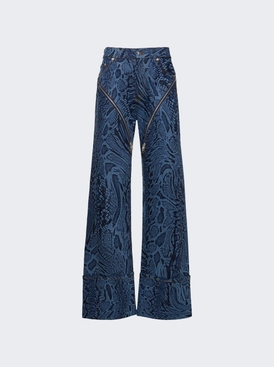 Snake Print Jeans
