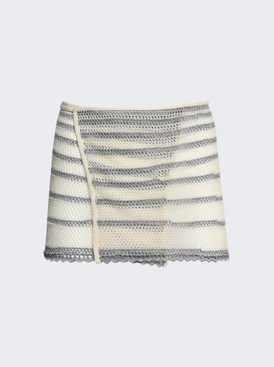 X Knwls Mariniere Pointelle Mini Skirt