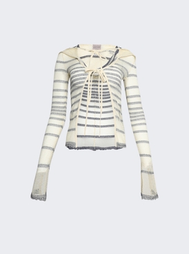 X Knwls Mariniere Pointelle Cardigan