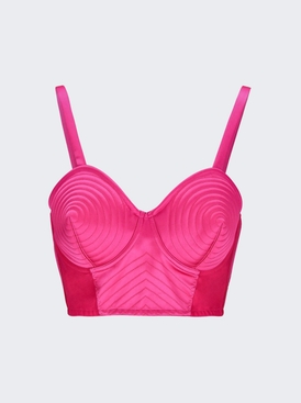 Satin Stretch Conical Bra Top