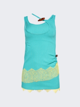 Corrugated Lace Toggle Dress