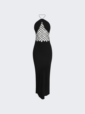 Fluted Silk Column Dress